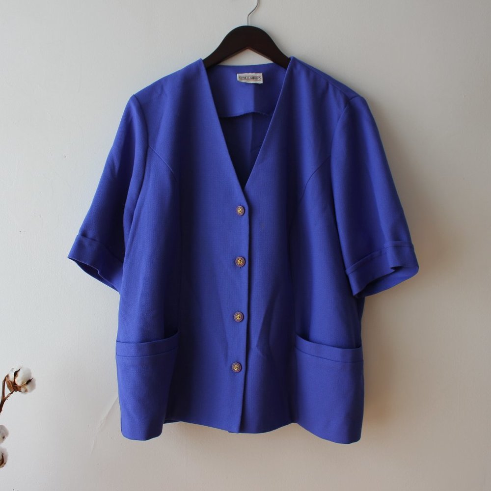 Vintage Purple Blue Blazer